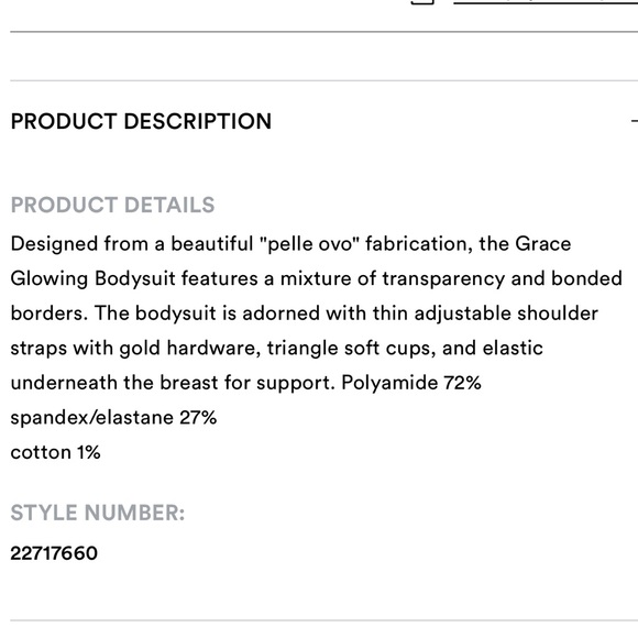 STELLA MCCARTNEY***Navy Grace Glowing Bodysuit***Small $135 - Picture 8 of 8